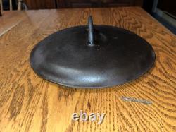(ERROR) Misspelled GRISWOLD Erie Slant Logo Cast Iron No. 9 Dutch Oven Lid 2552