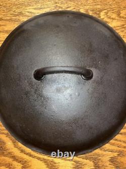(ERROR) Misspelled GRISWOLD Erie Slant Logo Cast Iron No. 9 Dutch Oven Lid 2552