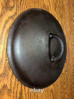(ERROR) Misspelled GRISWOLD Erie Slant Logo Cast Iron No. 9 Dutch Oven Lid 2552