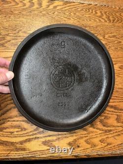 (ERROR) Misspelled GRISWOLD Erie Slant Logo Cast Iron No. 9 Dutch Oven Lid 2552