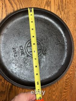 (ERROR) Misspelled GRISWOLD Erie Slant Logo Cast Iron No. 9 Dutch Oven Lid 2552