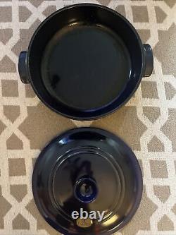 Emile Henry 3.4Qt. Navy Blue French Dutch Oven Pot Covered Casserole Dish withLid