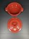 Emile Henry 4.2qt Ceramic Round Stewpot Dutch Oven With Lid Burgundy Red