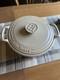 Emile Henry 7.5 Quart Sublime Dutch Oven In Creme With Lid Made In France New