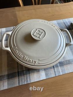 Emile Henry 7.5 Quart Sublime Dutch Oven In Creme with Lid Made In France New