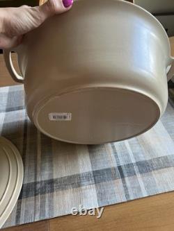 Emile Henry 7.5 Quart Sublime Dutch Oven In Creme with Lid Made In France New