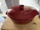 Emile Henry Ceramic Oval Dutch Oven Burgundy 6.3 Qt