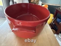 Emile Henry Ceramic Oval Dutch Oven Burgundy 6.3 Qt