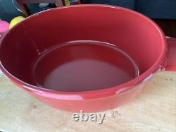 Emile Henry Ceramic Oval Dutch Oven Burgundy 6.3 Qt
