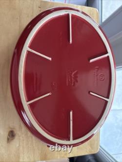 Emile Henry Ceramic Oval Dutch Oven Burgundy 6.3 Qt