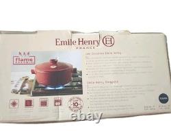 Emile Henry Cocotte Flame Round Stewpot Dutch Oven, 4.2 Quart Black Emile Henry Cocotte Flame Round Stewpot Dutch Oven, 4.2 Quart Black