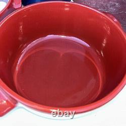 Emile Henry Flame Round Stewpot Dutch Oven 4.2 Quart Burgundy OPEN BOX