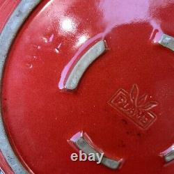 Emile Henry Flame Round Stewpot Dutch Oven 4.2 Quart Burgundy OPEN BOX