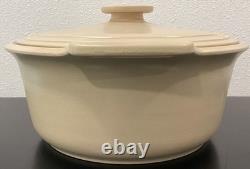 Emile Henry Sublime Ceramic 7.5 Quart Dutch Oven Creme Round Casserole 13 Diam