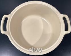 Emile Henry Sublime Ceramic 7.5 Quart Dutch Oven Creme Round Casserole 13 Diam