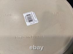 Emile Henry Sublime Ceramic 7.5 Quart Dutch Oven Creme Round Casserole 13 Diam