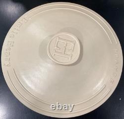 Emile Henry Sublime Ceramic 7.5 Quart Dutch Oven Creme Round Casserole 13 Diam