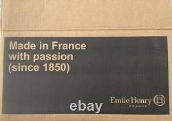 Emile Henry Sublime Ceramic 7.5 Quart Dutch Oven Creme Round Casserole 13 Diam