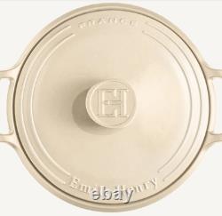 Emile Henry Sublime Ceramic 7.5 Quart Dutch Oven Creme Round Casserole 13 Diam