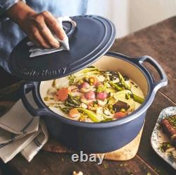 Emile Henry Sublime Ceramic Dutch Oven 7.5 qt Graphite Made in France $300 READ