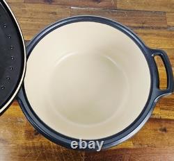 Emile Henry Sublime Ceramic Dutch Oven 7.5 qt Graphite Made in France $300 READ