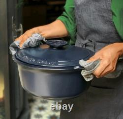 Emile Henry Sublime Ceramic Dutch Oven 7.5 qt Graphite Made in France $300 READ