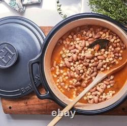 Emile Henry Sublime Ceramic Dutch Oven 7.5 qt Graphite Made in France $300 READ