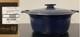 Emile Henry Sublime Lid Small Chip Ceramic 6 Quart Indigo Dutch Oven 12.25