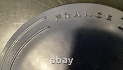 Emile Henry Sublime Lid Small Chip Ceramic 6 Quart Indigo Dutch Oven 12.25