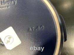 Emile Henry Sublime Lid Small Chip Ceramic 6 Quart Indigo Dutch Oven 12.25