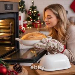 Enameled 6QT Cast Iron Dutch Oven with Lid & Silicone Mat for Perfect Bread