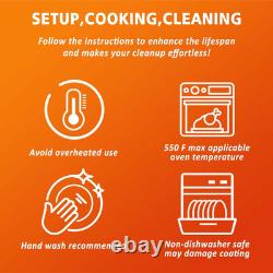 Enameled Cast Iron Cookware Set, 5-Piece Ceramic Coated Pots & Pans with Dutch O