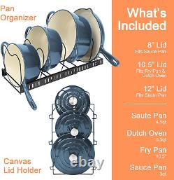 Enameled Cast Iron Cookware Set Dutch Oven Stove Pots, Skillet, Pans, Lids