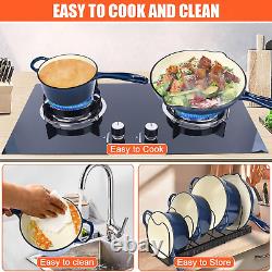 Enameled Cast Iron Cookware Set Dutch Oven Stove Pots, Skillet, Pans, Lids