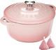 Enameled Cast Iron Dutch Oven 5.5qt Pot With Lid Cookbook & Cotton Potholders