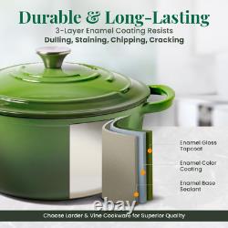 Enameled Cast Iron Dutch Oven 5.7qt Dutch Oven Pot with Lid Dutch Oven fo