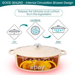 Enameled Cast Iron Dutch Oven, 9.3 Quart Dutch Oven Pot with Lid, Oval Dutch