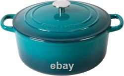 Enameled Cast Iron Dutch Oven Pot with Lid, 3.5 Quart, for Bread Baking