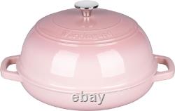 Enameled Cast Iron Dutch Oven Pot with Lid, Bread Oven for Sourdough Bread Bakin