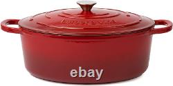 Enameled Cast Iron Dutch Oven with Lid Oversized Handles, Dome Lid, Dutch Oven