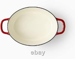 Enameled Cast Iron Dutch Oven with Lid Oversized Handles, Dome Lid, Dutch Oven