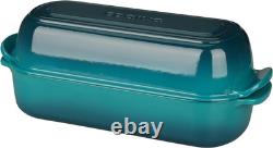 Enameled Cast Iron Loaf Pan with Lid, Dutch Oven Bread Pan for Homemade Sourdoug