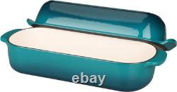 Enameled Cast Iron Loaf Pan with Lid, Dutch Oven Bread Pan for Homemade Sourdoug