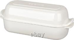 Enameled Cast Iron Loaf Pan with Lid, Dutch Oven Bread pan for Homemade Sourd