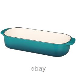 Enameled Cast Iron Loaf Pan with Lid, Dutch Oven Bread pan for Homemade Sourd