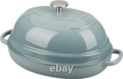 Enameled Oval Cast Iron Dutch Oven Pot with Lid, Bread Dutch Oven for Sourdough