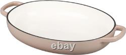 Enameled Oval Cast Iron Dutch Oven Pot with Lid, Bread Dutch Oven for Sourdough