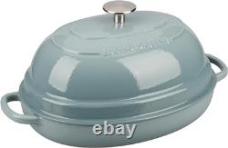 Enameled Oval Cast Iron Dutch Oven Pot with Lid, Bread Dutch Oven for Sourdough