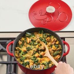 Farberware Bon Voyage 4.5 Qt Pre-Seasoned Cast Iron Dutch Oven with Lid