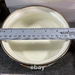 Fissler 1960's Mid Century 7Pc Enamel Ware With Brass Handles New Amsterdam